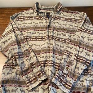 Super sick deer button up 🦌🦌🦌